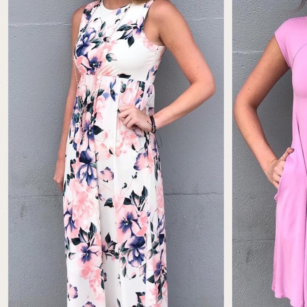 Maxi cream floral NEW Boutique 💐Easter